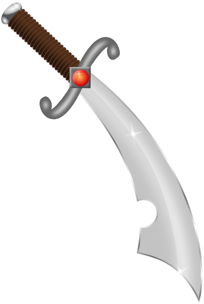 Sword clip art Free Vector