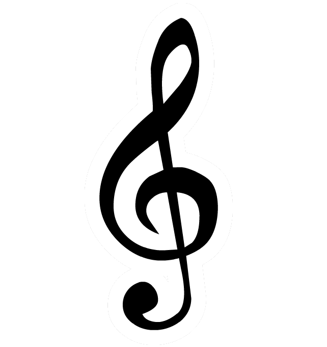 Treble Clef Black And White - ClipArt Best