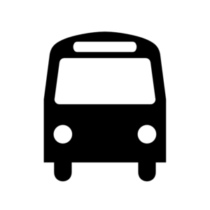 Bus Station Icon Black White Clip Art - vector clip ...