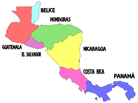 Mapa De Centro America - ClipArt Best