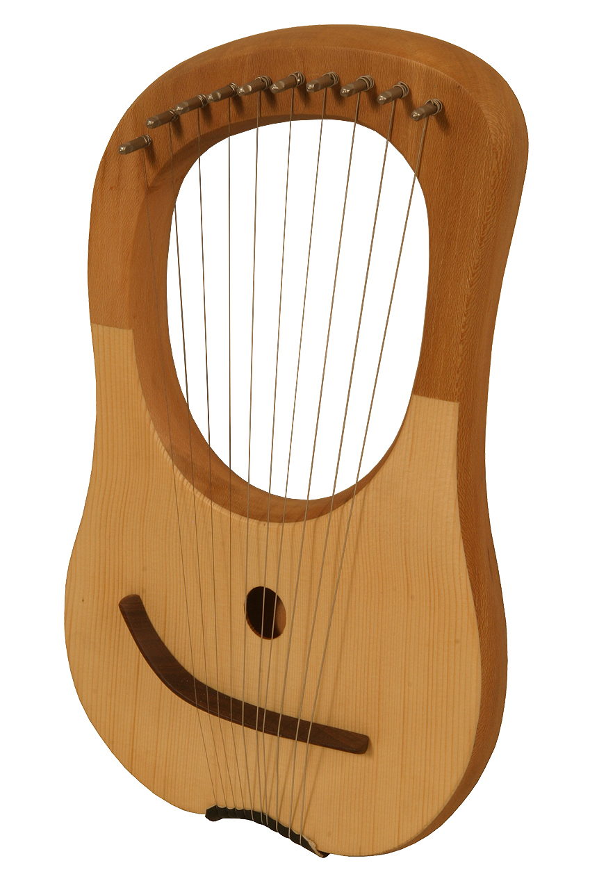 Mid-East Lacewood 10 String Lyre Harp BLEMISHED | Ethnic Musical ...