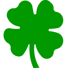 4 Leaf Clover Cut Outs - ClipArt Best