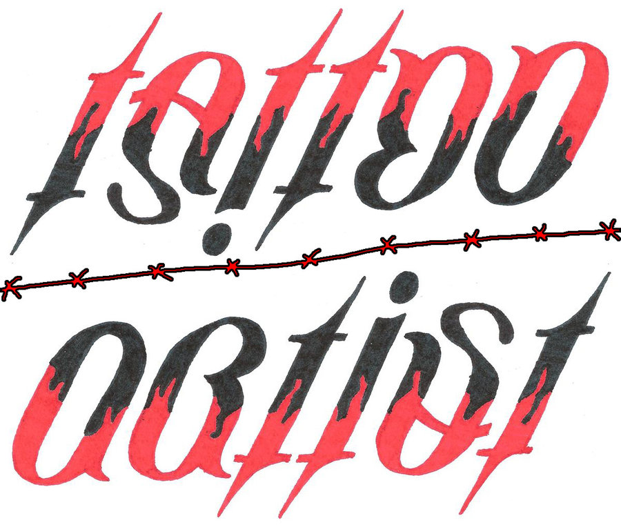 tattoo artist ambigram