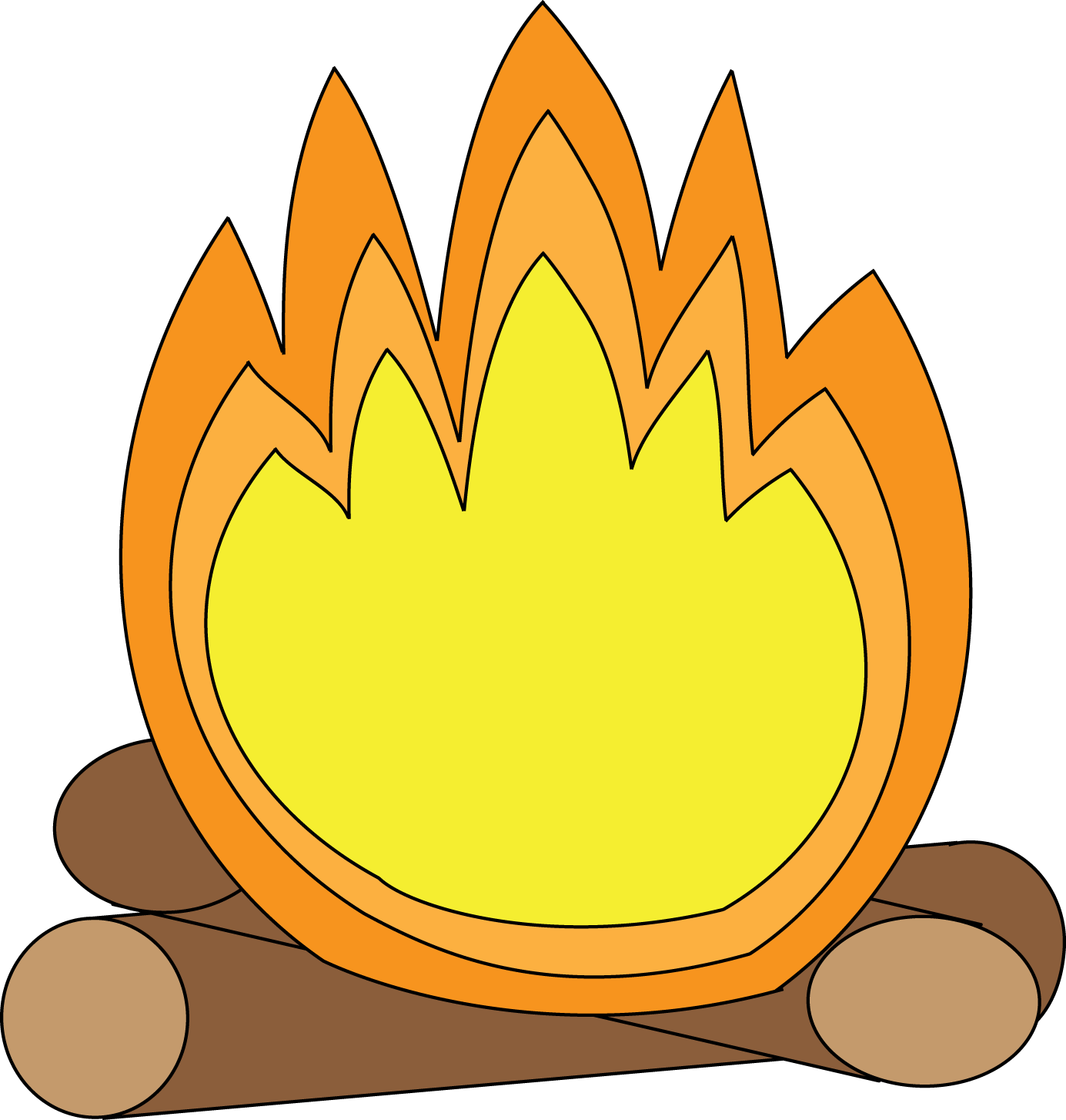 Family Campfire Cartoon - Free Clipart Images