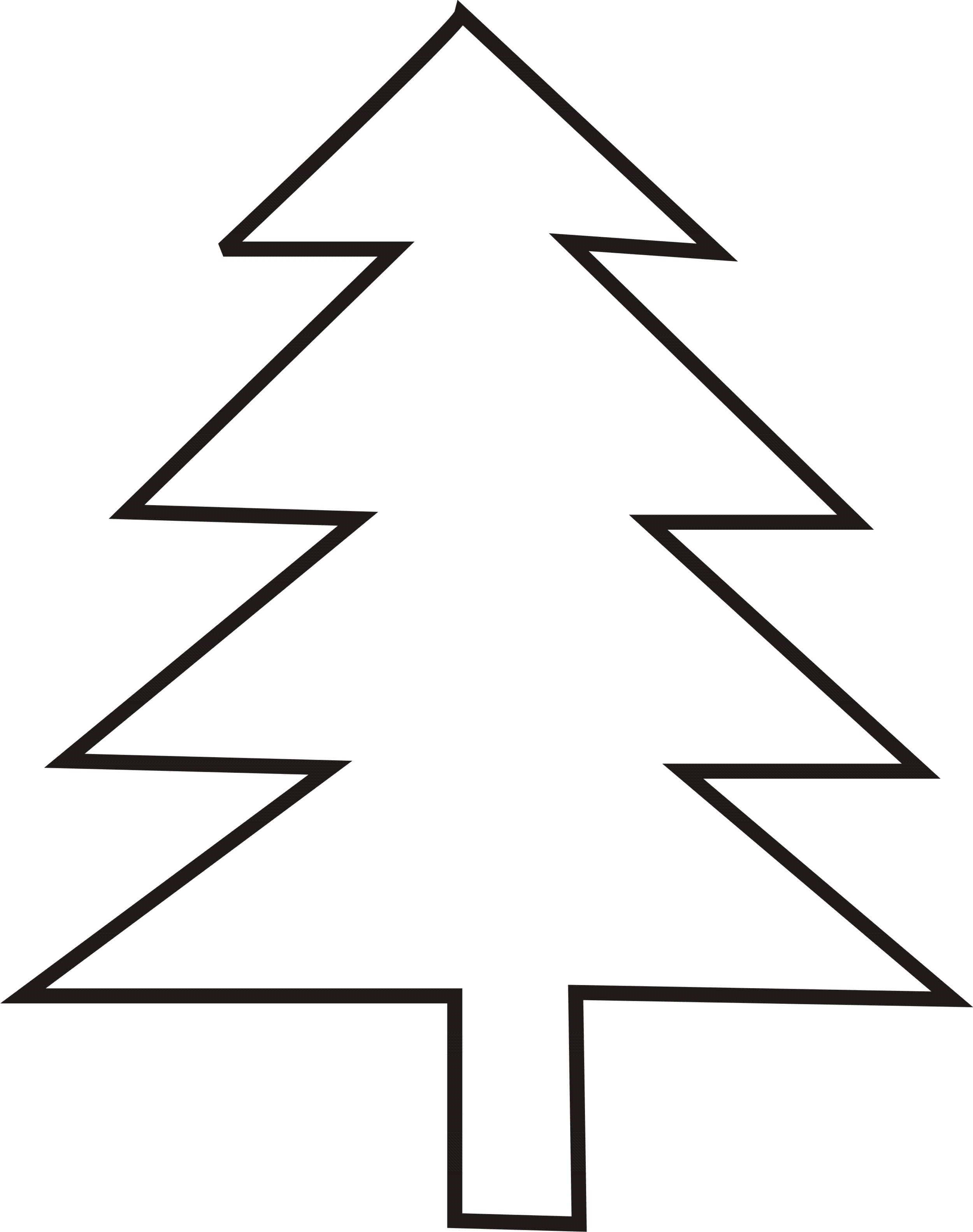 Tree Outline Clipart