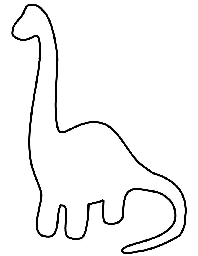 Dinosaur Outline Coloring Pages - ClipArt Best