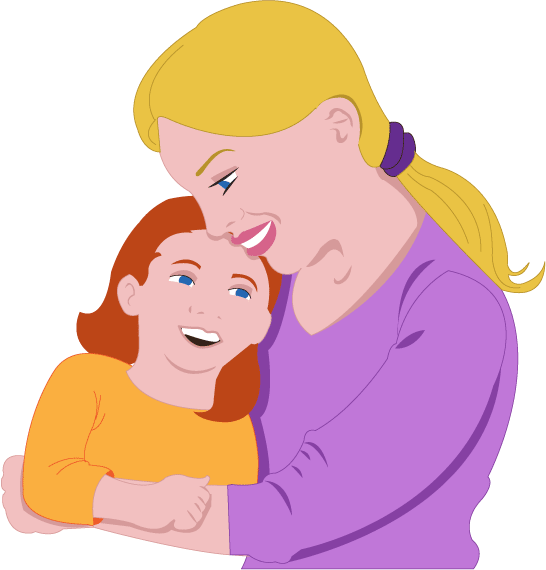 Mom And Daughter Clipart