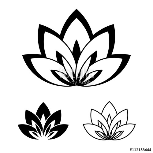 Lotus flower as a symbol of yoga" Stock image and royalty-free ...