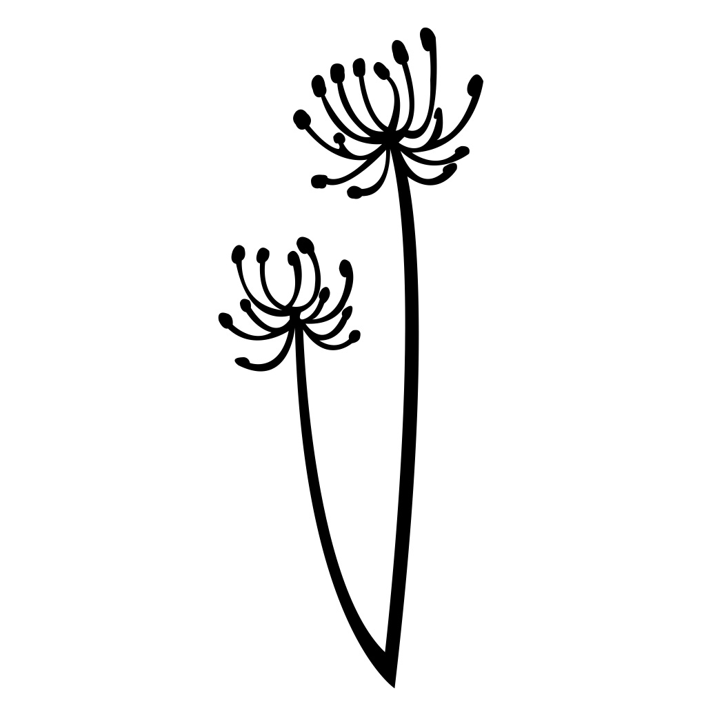 Dandelion Clip Art Black And White - ClipArt Best