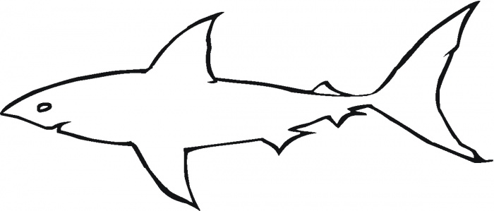 Tiger Shark Clipart Black And White
