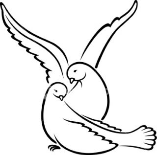 Love Doves Clipart