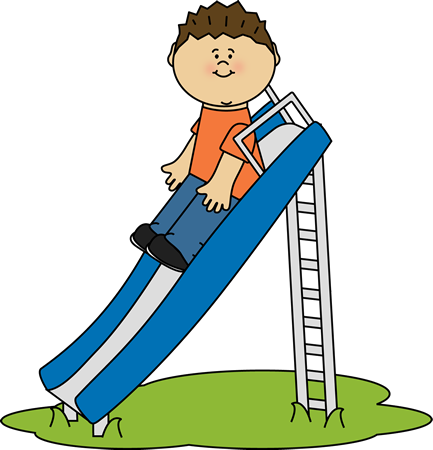 Boy slide clipart