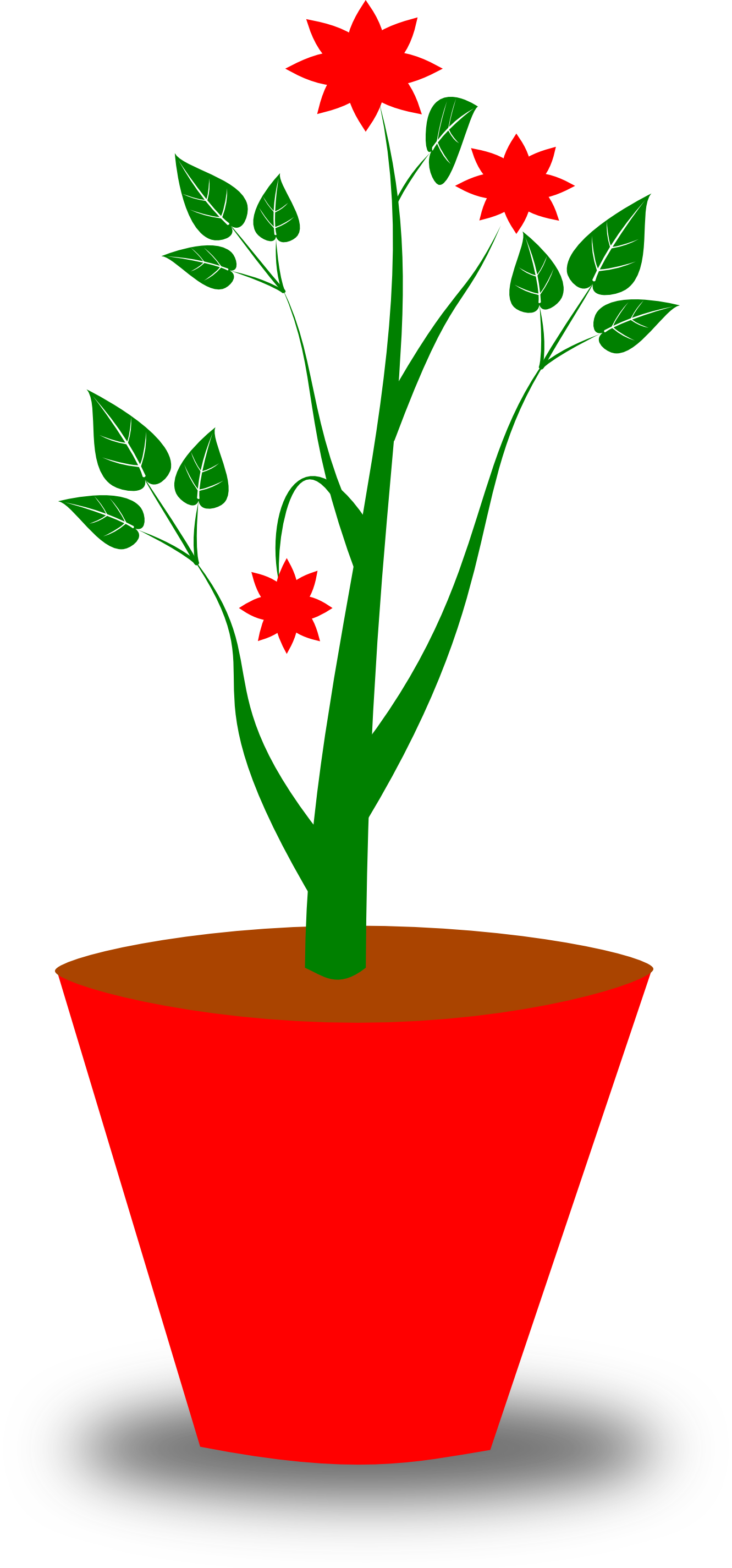 Flower Pot Clipart Black And White - Free Clipart ...