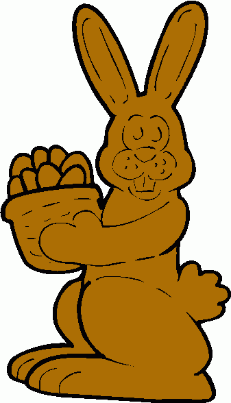 Chocolate Easter Bunny Clipart