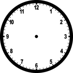 Clock clipart with no hands