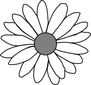 Daisy outline clipart