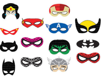 Super Hero Mask Template - Free Clipart Images