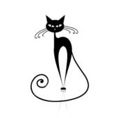 Free clipart cat silhouette