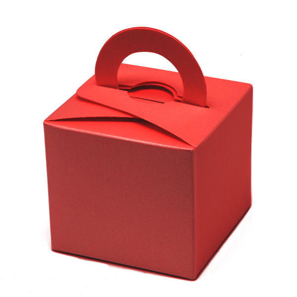 Red Pearlised Gift Boxes - GiftBagShop.co.uk