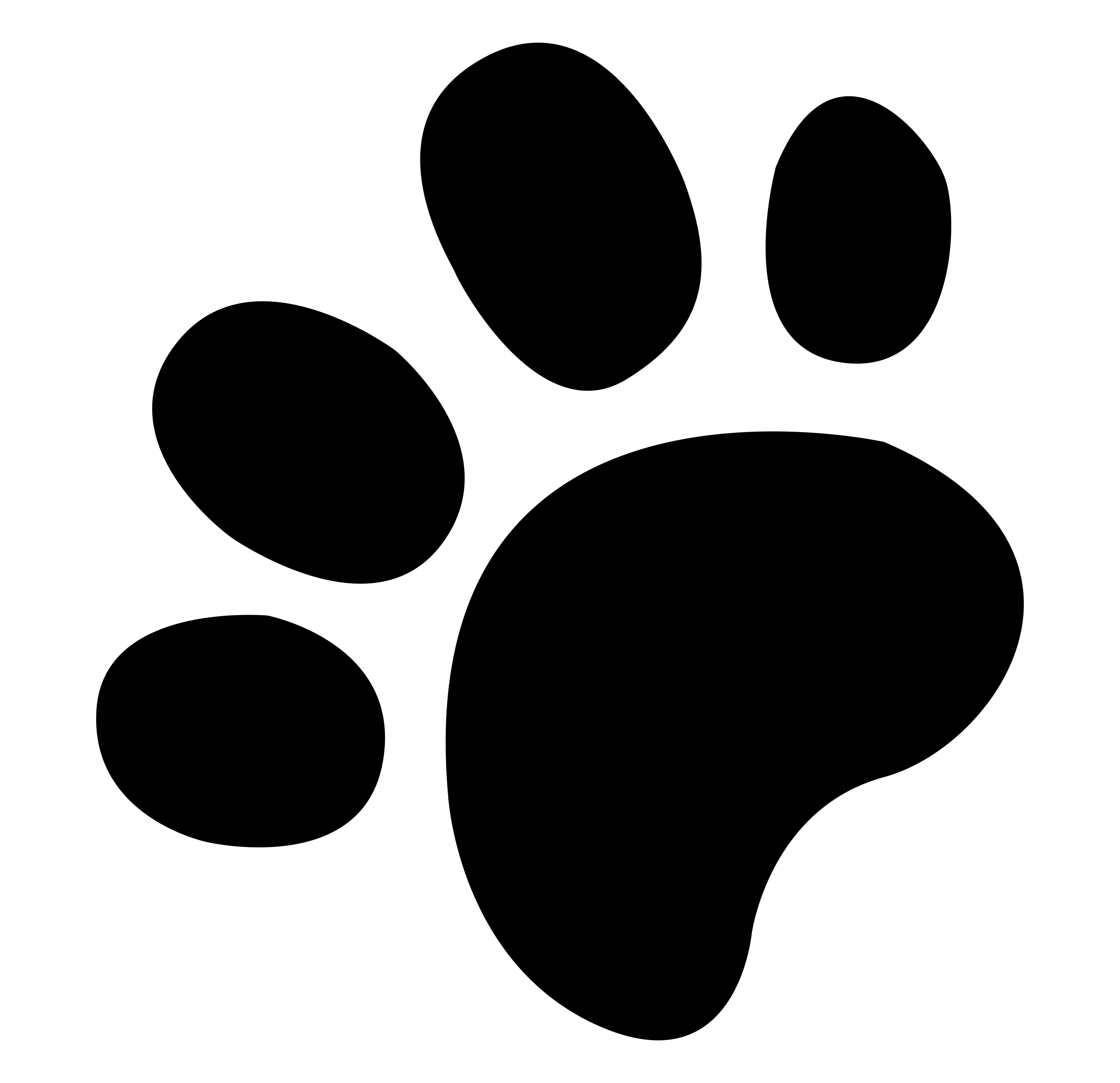 dog paws print clipart