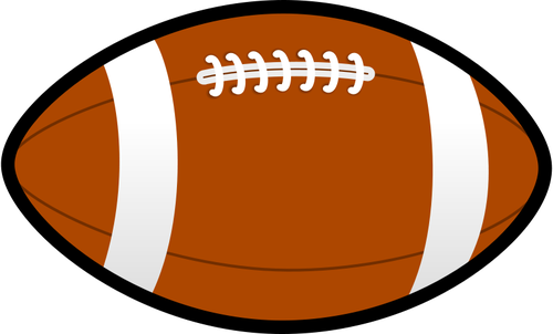 Vintage American football ball vector illustration | Public domain ...