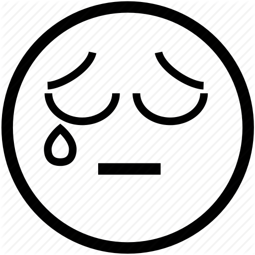 Bladk And White Sad Smiley Face Symbol | Free Download Clip Art ...