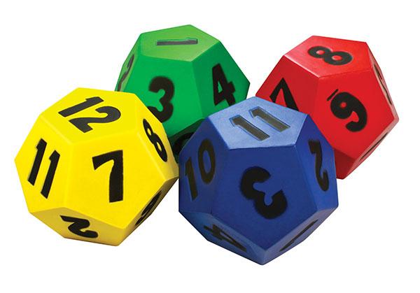 Dice: 12 Face 180mm Moulded - Maths, Dice - Product Detail - Genie ...