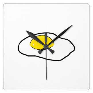 Fried Egg Wall Clocks | Zazzle