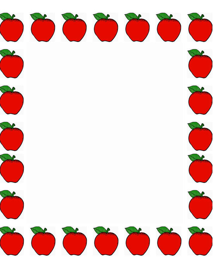 Borders Design Of Apples - ClipArt Best