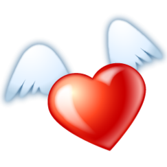 Heart With Wings Clipart - Free to use Clip Art Resource