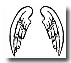 Pencil Drawings of Angel Wings