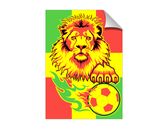 MySoti - Rustyoldtown - 'African Soccer Lion'- Artwork