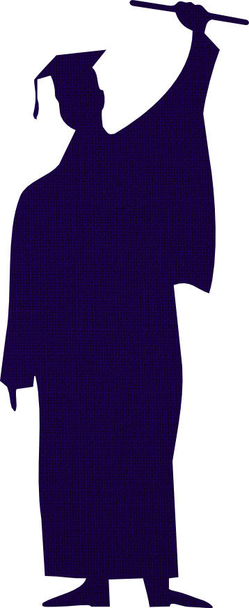 Graduation female silhouette graduate clipart clipart image #1207