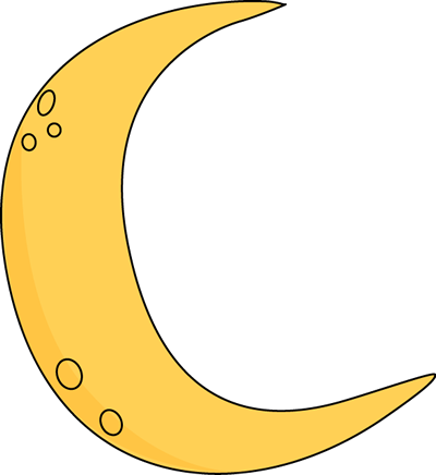 Crescent Moon Face Clipart
