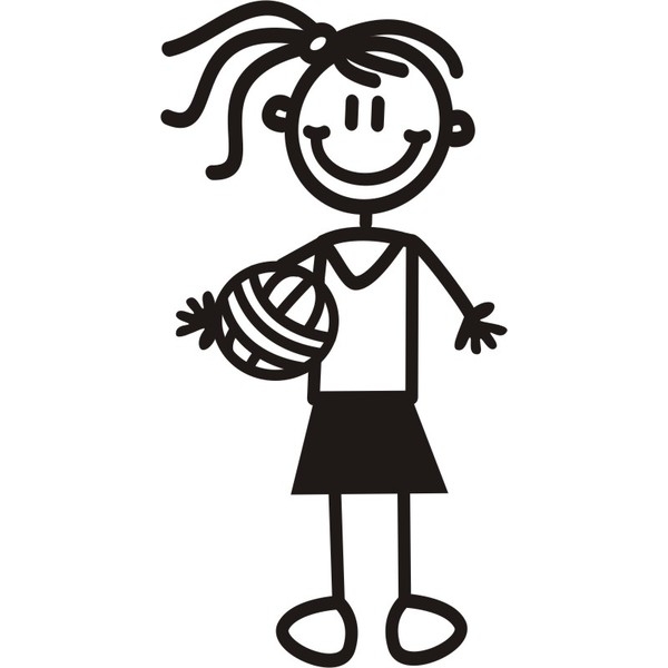 Cartoon netball clipart