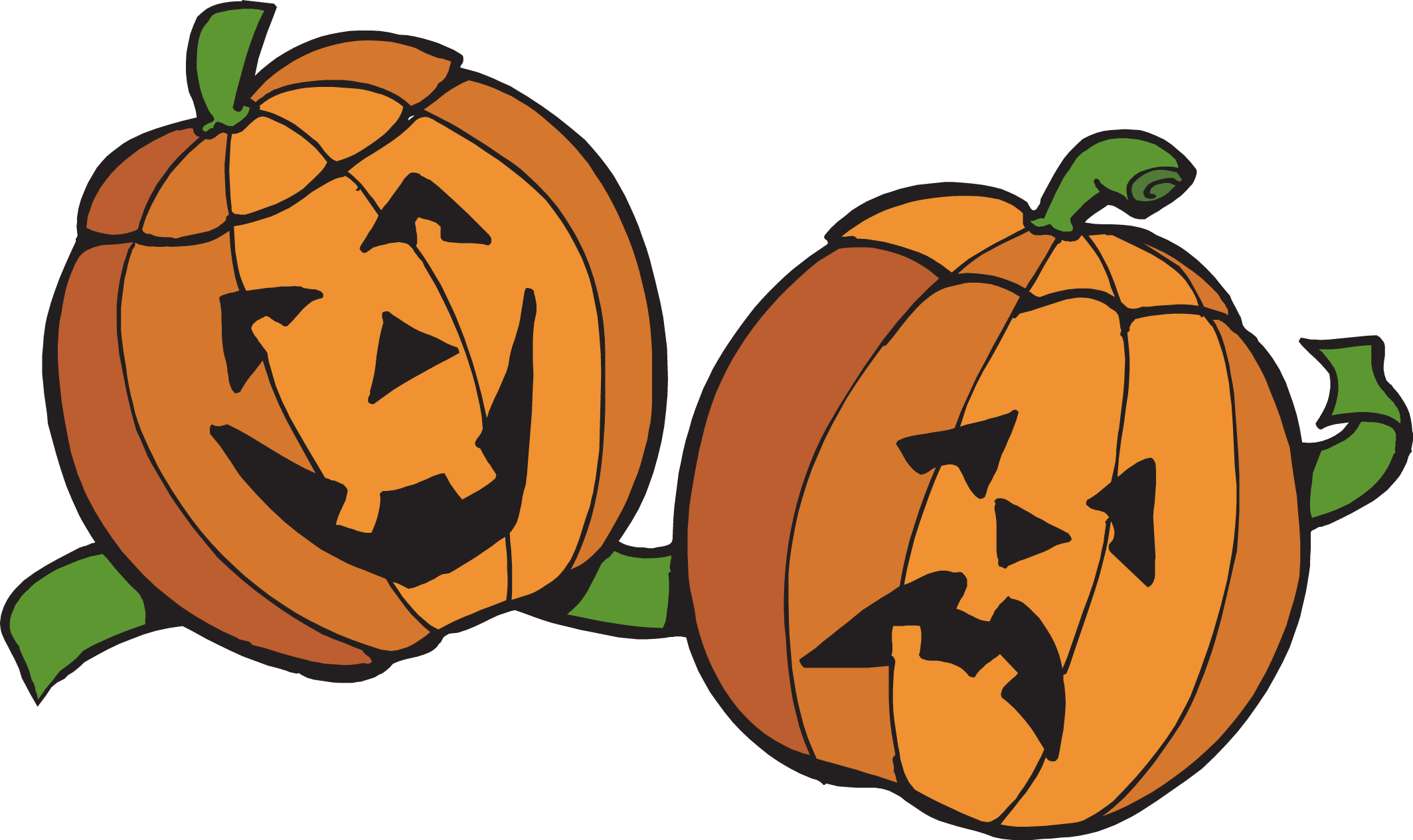 Pumpkin patch border clipart