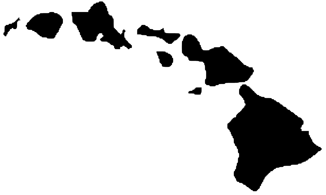 Hawaiian islands clip art