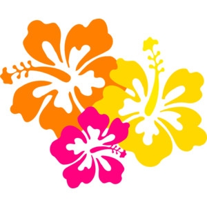 Yellow Hibiscus Flower Clipart