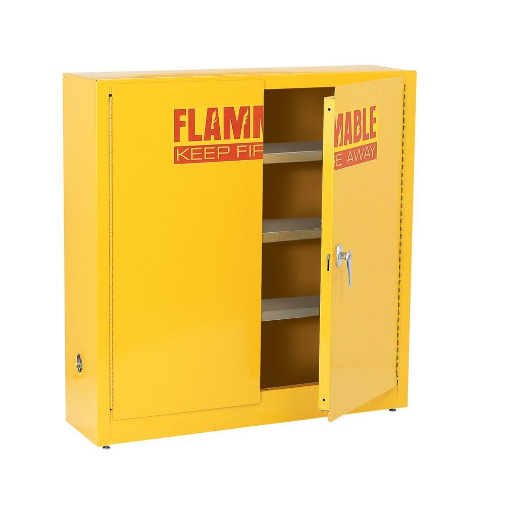 Sandusky 44 in. H x 43 in. W x 12 in. D Flammable Liquid Safety ...