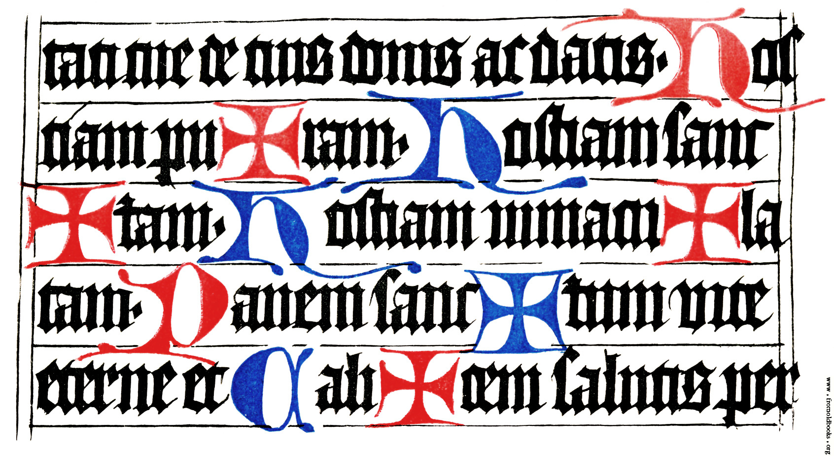 Specimen of the Würzburg Missal. Written about 1470 or 1480 ...