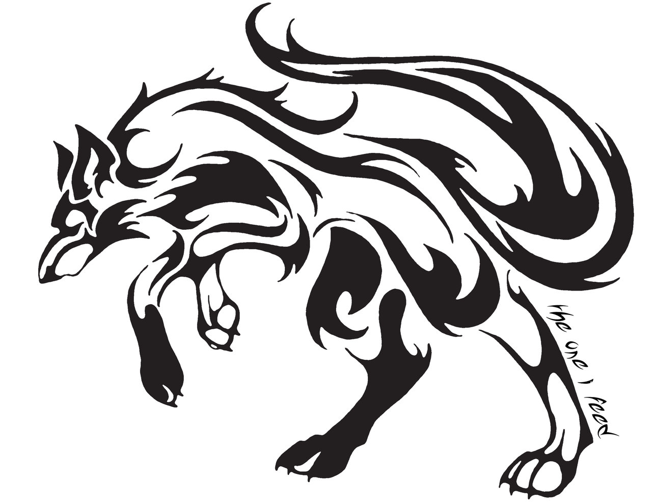 Tribal Wolf Tattoos - Designs and Ideas