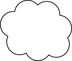 Printable Cloud Outline High Flyers Free Clouds Stencil on ...