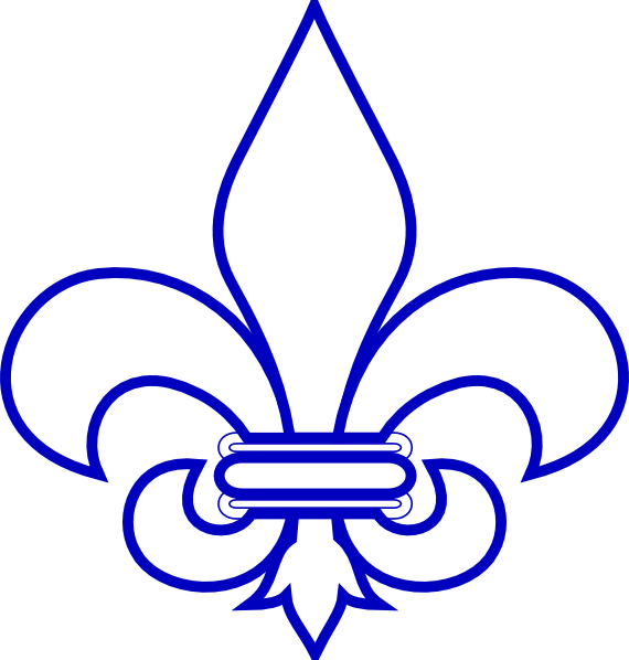 Royal Blue Fleur De Lis clip art - vector clip art online, royalty ...