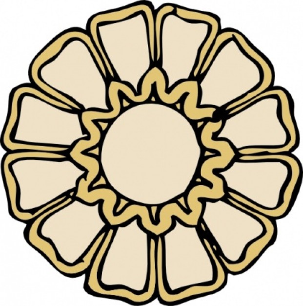 Rosette Ornament clip art | Download free Vector