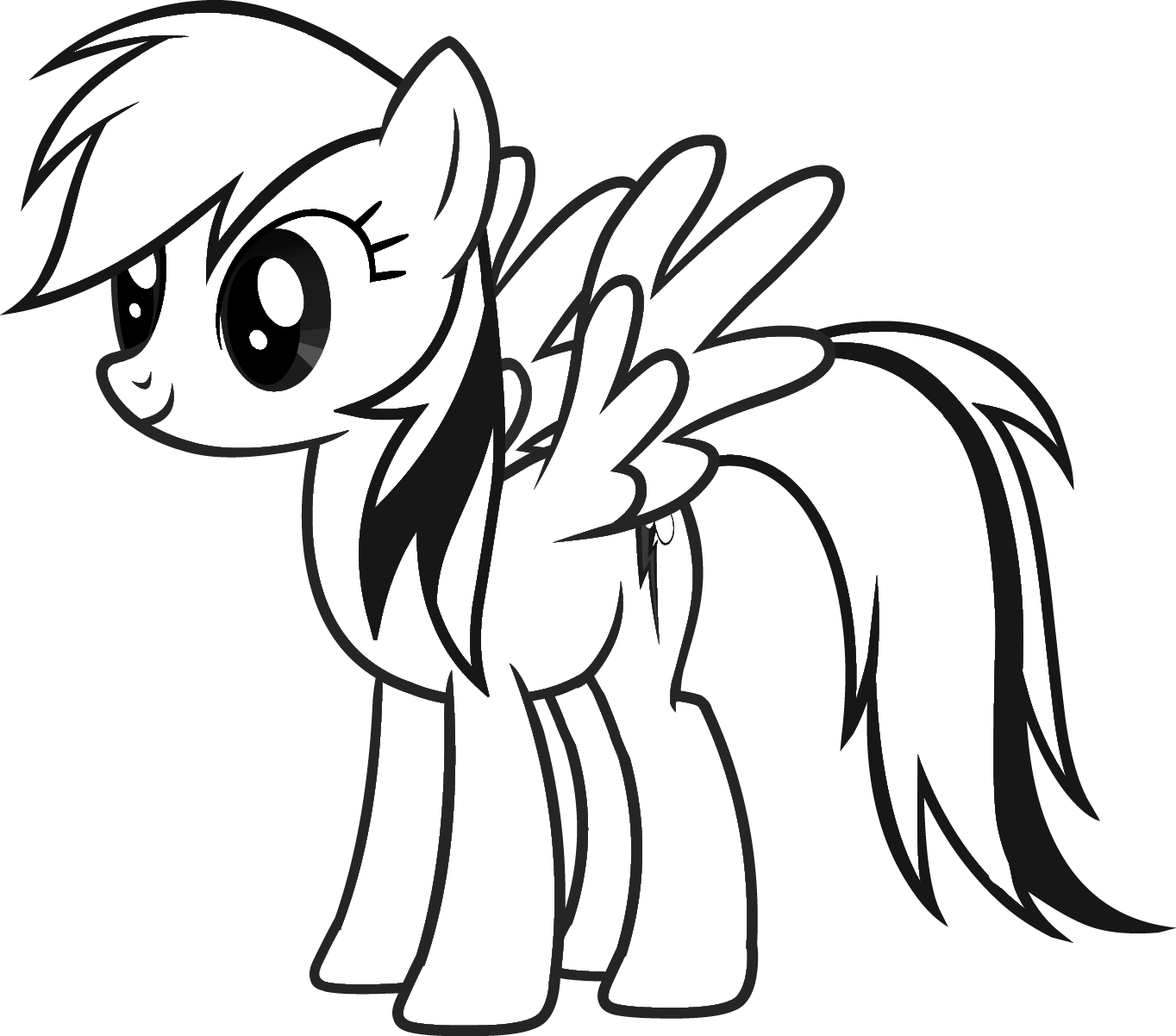 Free My Little Pony Rainbow Dash Coloring Page