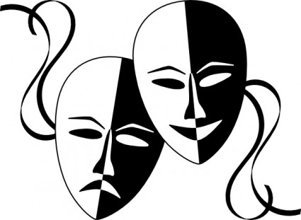 Wasat Theatre Masks clip art Free vector in Open office drawing ...