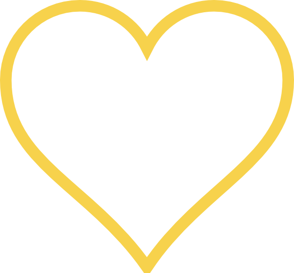 Light Gold Heart Clip Art - vector clip art online ...