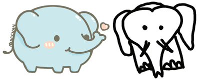 Simple Elephants by MinjiXMuu-chan on DeviantArt