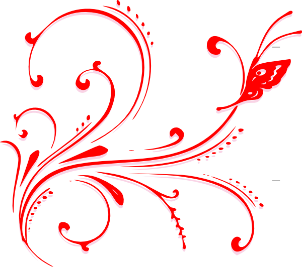 Red Scroll Clipart