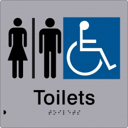 Tactile and Braille Signs Accessible Toilet Sign Various Choices Page